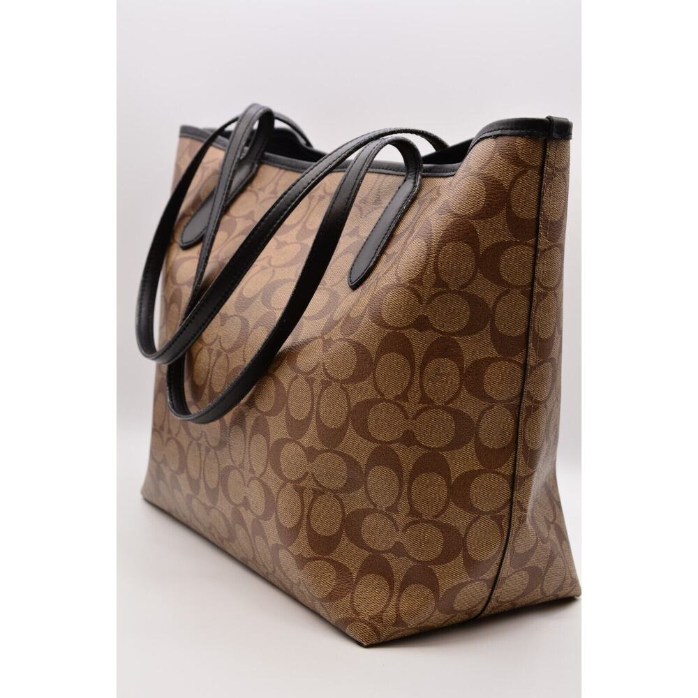 Coach Signature Halloween City Tote In Signature Canvas Pumpkin Ghost RARE - Picture 8 of 11